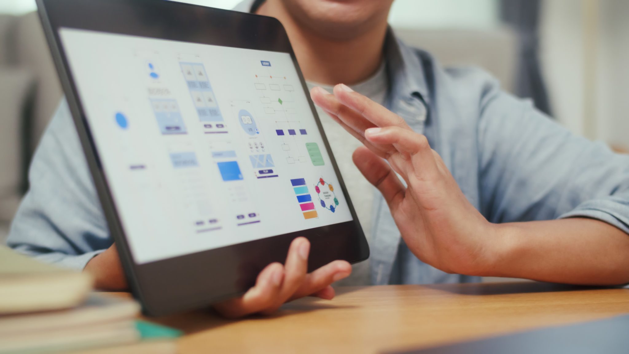Interactive digital presentation on tablet device